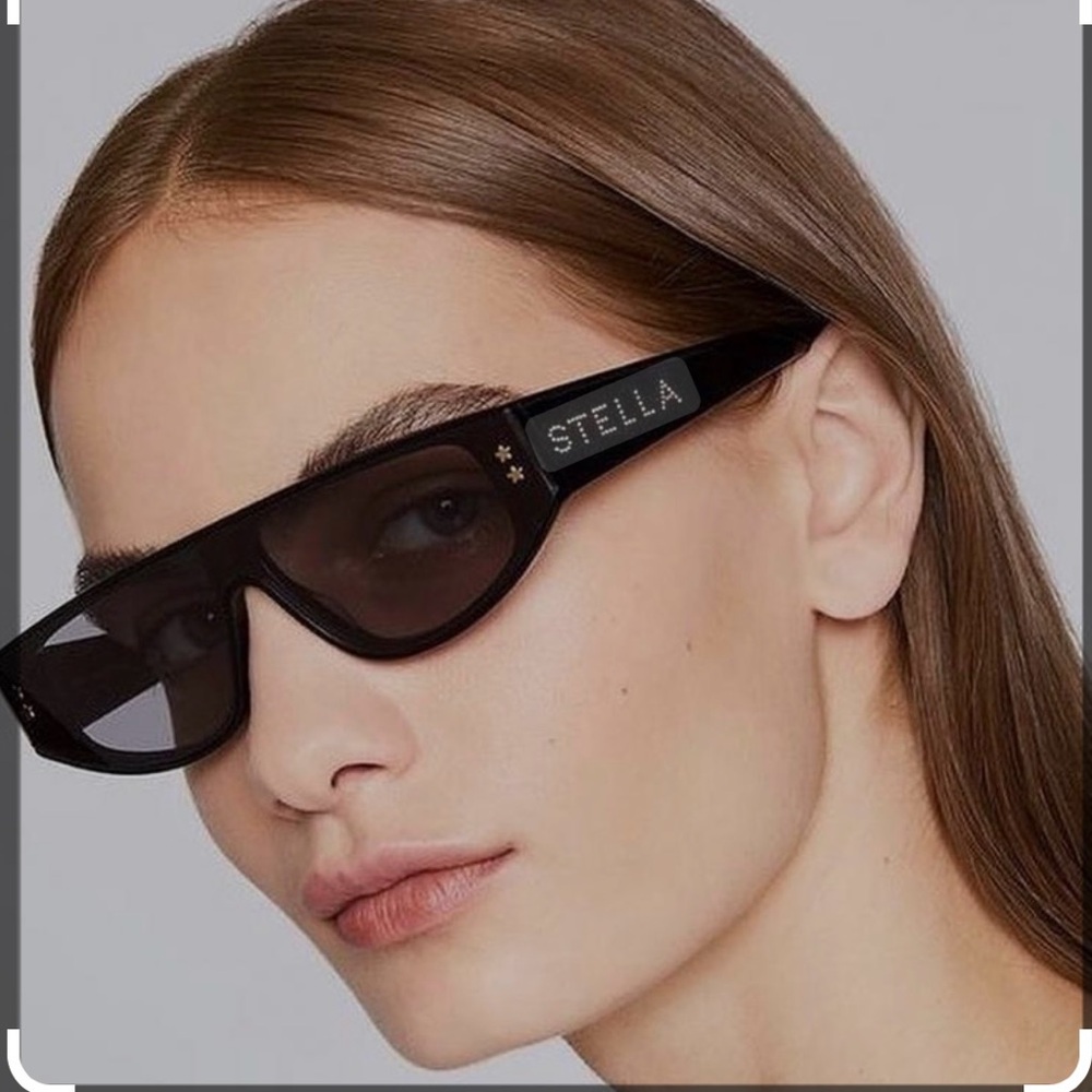 Stella McCartney black smoke sunglasses unisex